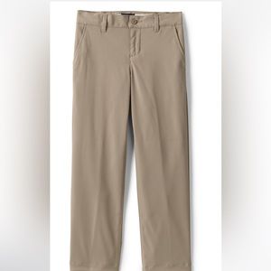 Lands' End School Uniform Boys Iron Knee Active Chino Khaki Pants
